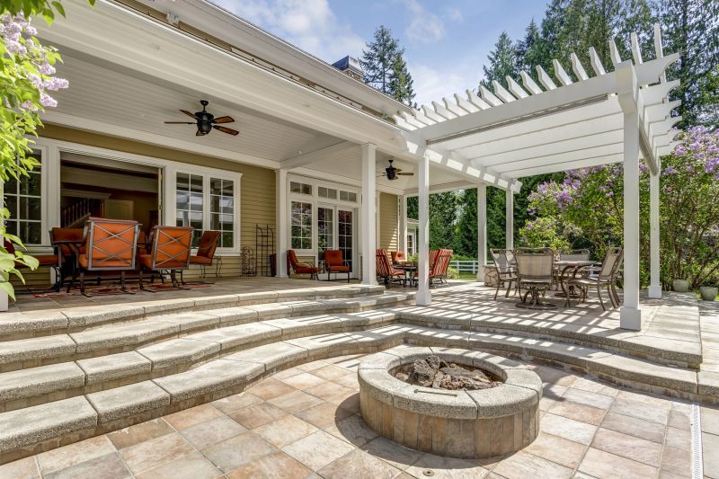 pergola staining and painting