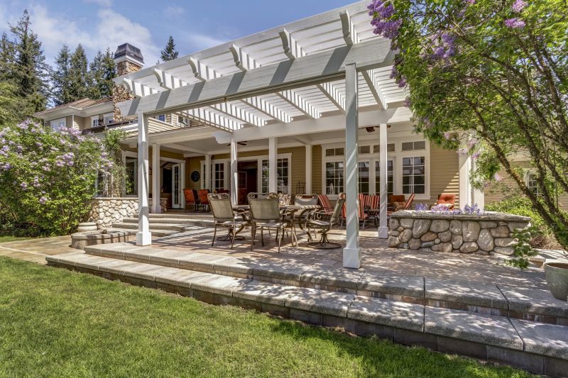 pergola staining and painting